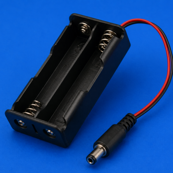 6E4 2x 18650 3.7v li-ion battery holder with DC Jack