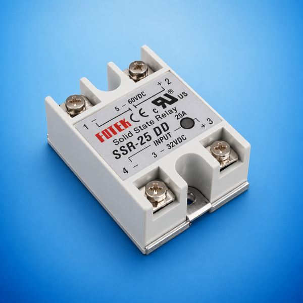 4E1 SSR-25DD Single Phase Solid State Module Relay 25A DC 5-60V